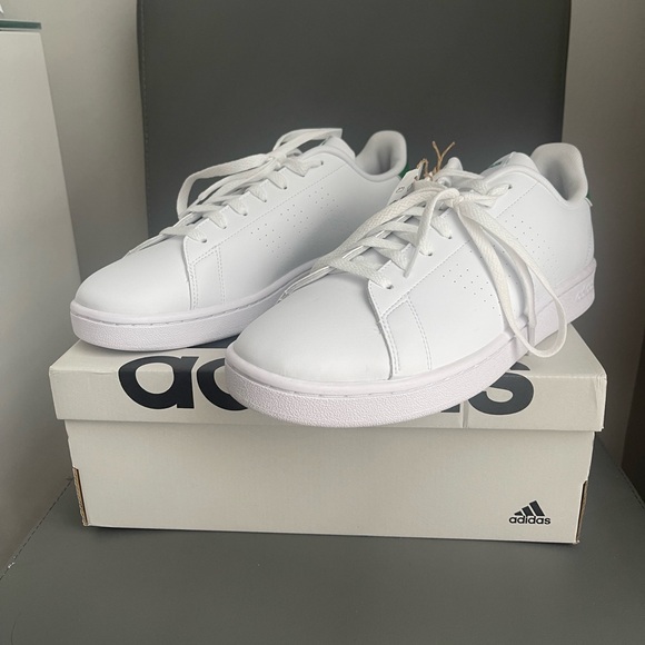 Adidas Advantage Men’s Sneakers White Green Size 11.5 main image 13